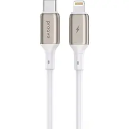 Кабель Proove Flex Metal USB-C to Lightning 27W 1m White (CCFM27002102) [130344]