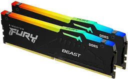 Оперативна пам'ять Kingston Fury 32GB (2x16GB) DDR5 5600MHz Beast RGB Black (KF556C40BBAK2-32)