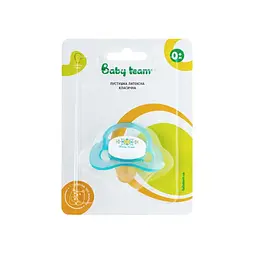 Дитяча латексна соска Baby Team 3220_блакитна - мініатюра 3