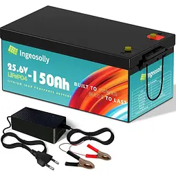 Акумулятор Ingeosolly LiFePO4 24V 25.6V/150Ah/3840Wh [IN-24-150] [125491] - мініатюра 2