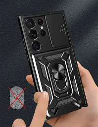 Панель BeCover Military для Samsung Galaxy S23 Ultra SM-S918 Black (709998) - мініатюра 4