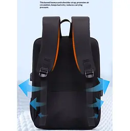 Рюкзак міський для ноутбука 15.6 Voltronic IVSIONS Black - мініатюра 6