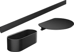 Комплект аксесуарів Hansgrohe WallStoris 3в1 Matt Black 27966670, Чорний матовий
