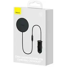 Автотримач з бездротовою зарядкою Baseus CW01 Magnetic Wireless 15 W (+ АЗП Type-c 25 W) Claw Editon Black - мініатюра 5