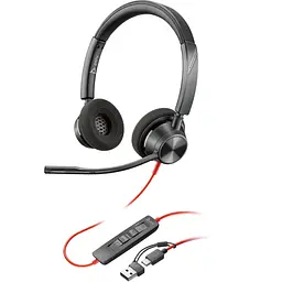 Гарнітура Poly BlackWire C3320 M USB-С + USB-C/A Adapter HS Stereo