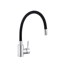 Змішувач для кухні з гнучким виливом Kroner KRP Edelstahl Klassisch - ESG035BLK CV024353 Хром матовий - мініатюра 3