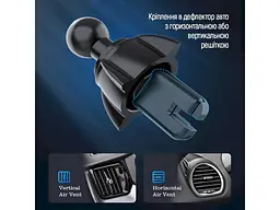 Автомобільний тримач для смартфона ColorWay Air Vent Car Wireless Charger 15W Black (CW-CHAW038Q-BK) - мініатюра 8