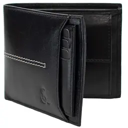 Портмоне чоловіче шкіряне Semi Line RFID Black (P8267-0) - мініатюра 1