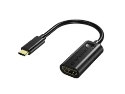 Адаптер Choetech USB-C M to HDMI F 0.15m 4K60Hz black (HUB-H04BK-V5) - мініатюра 2