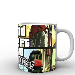 Кухоль GeekLand GTA ГТА сан андреас GT.02.07 білий 330 мл білий - мініатюра 2