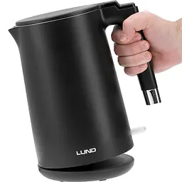 Електрочайник Lund 1.5 л чорний 2200 Вт (68206) - мініатюра 7