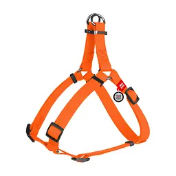 Шлея для собак WAUDOG Waterproof з QR-паспортом S Ш 15 мм Д 40-55 см помаранчева (27644)