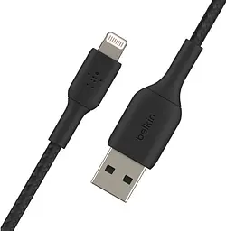 Кабель Belkin USB-A > Lightning заряджання/синхронізації 2м, 12Вт, плетений, чорний teh0013678 - мініатюра 7