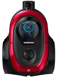 Пилосос Samsung VC07M2110SR/UK Red, 700W, тип збирання суха, без мішка Cyclone Force with Anti-tangle Turbine, пилозбірник 1.5л, 2-ступенева щітка