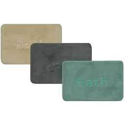 Килимок для ванної кімнати прямокутний м'яка фібра Bath 400х600мм