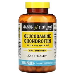 Вітамінно-мінеральний комплекс Mason Natural Глюкозамін, хондроїтин та вітамін D3, Glucosamine Chondroitin Plus Vitami (MAV-15856)