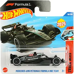 Базова машинка Hot Wheels Track Aces Mercedes-AMG Petronas Formula One Team чорна (5785) HYX78-N521      