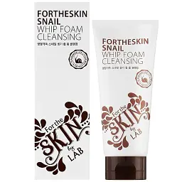 Пінка для вмивання з муцином равлика Fortheskin Snail Whip Foam Cleansing 180 мл - мініатюра 2