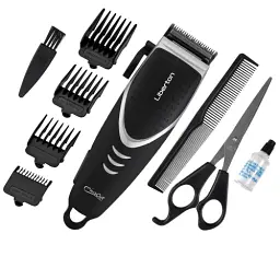 Машинка для стрижки Liberton LHC-7002, Black/White, 10W, живлення від мережі, 4 насадка, петля для підвішування (LHC-7002)