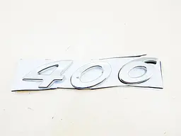 Емблема напис 406 для Peugeot (Хром) 123х26 мм (на скотчі) 9630468377 - мініатюра 2