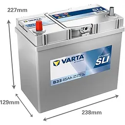 Акумулятор Varta Dynamic SLI 12В 45Аг 330А (EN) L+ (545157033) - мініатюра 2