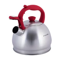 Чайник зі свистком Kamille KM-0693RD 2 л червоний - мініатюра 5