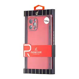 Чохол Jinduka Leather Protected Camera iPhone 12 Pro Max Red - мініатюра 2