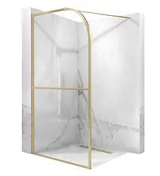 Душова стінка Rea Sky 120x200 см brushed gold KPL-K4331