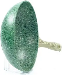 Сковорода-вок Malachite з антипригарним покриттям EcoStone Fissman Ø28х8 см kuh0007324 - мініатюра 3