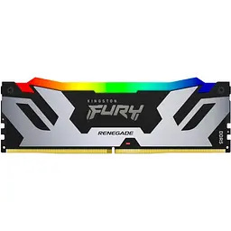 Модуль пам'яті Kingston Fury DDR5 64GB (2x32) 6400MHz Renegade Silver RGB XMP (KF564C32RSAK2-64) - мініатюра 2