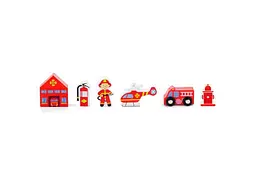 Набір для залізниці Viga Toys Пожежна станція (50815)