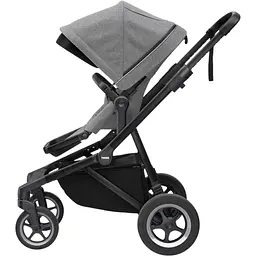 Дитяча коляска Thule Sleek Black/Grey Melange (TH 11000021) - мініатюра 2