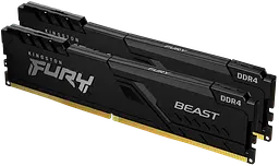 Оперативна пам'ять Kingston Fury 32GB (2x16GB) DDR4 3200MHz Beast Black (KF432C16BB1K2/32WP)
