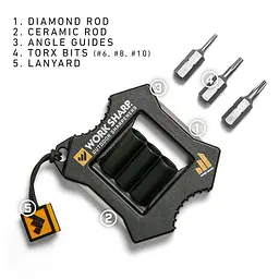 Точилка кишенькова Micro Work Sharp (WSEDCMCR), ручна мікроточарка Micro Sharpener - мініатюра 2