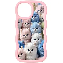 Чохол TPU Cloudy Pictures для Apple iPhone 15 Pro Max (6.7) Kittens