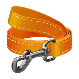 Повідець для собак WAUDOG Nylon Mono світловідбивний M 20 мм, 300 см, помаранчевий (46444)