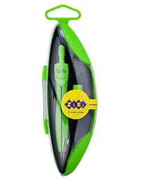 Циркуль Start Neon, у твердому футлярі, із запасним грифелем, салатовий, Kids Line