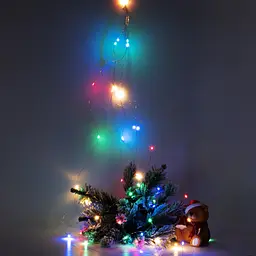 Електрогірлянда Yes! Fun пучок на мідному дроті 50 LED статична 1 м різнокольорова (975014) - мініатюра 4