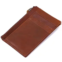 Візитниця зі шкіри Vintage 20695 коричнева - мініатюра 2
