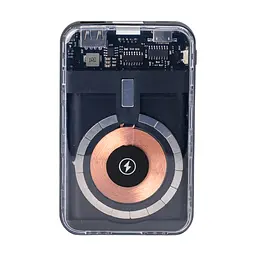 Повербанк 10000 mAh з бездротовою зарядкою USB-С/USB-A/microUSB/Apple Lightning 3 шнури в комплекті Smart X X104 - мініатюра 9