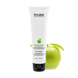 Їстівний лубрикант Nuei Inlube Зелене Яблуко (100 мл). Водна основа, для орального сексу та свіжих ігор