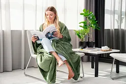 Плед Ardesto Flannel 160х200 см 100% поліестер зелений pbe0050438 - мініатюра 6