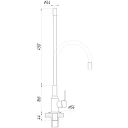 Змішувач для кухні DOMINO ELLIPSE DCC-203L-GRAY - мініатюра 4