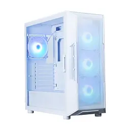 Zalman Корпус I3 Neo ARGB V2 без БР, 2xUSB3.0, 1x Type C, 4x120мм, ARGB, VGA 355мм, LCS ready, TG Side Panel, ATX, білий - мініатюра 6
