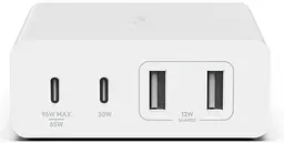 Мережевий зарядний пристрій Belkin Home Charger 108W Dual USB-С/USB-A (WCH010VFWH) - мініатюра 5