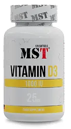 MST® Вітамін Д-3 (Холекальциферол) 1000 МО 25 мкг - 120 софтгель