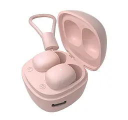 Бездротові навушники Ergo BS-530 Twins Nano 2, BT5.3, 25mAh, 190mAh, 3h, Pink UA UCRF - мініатюра 6