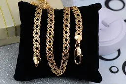Цепь Xuping Jewelry ромб с огранкой 45 см 6 мм золотистая
