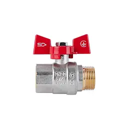 Кран кульовий SD Plus 3/4" ВЗ для води (метелик) SD607NW20PN40 - мініатюра 3