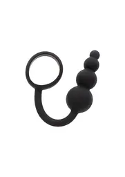 Анальна пробка з ерекційним кільцем ToyJoy Anal Plug Penis Ring, 22 см (чорний) - мініатюра 2